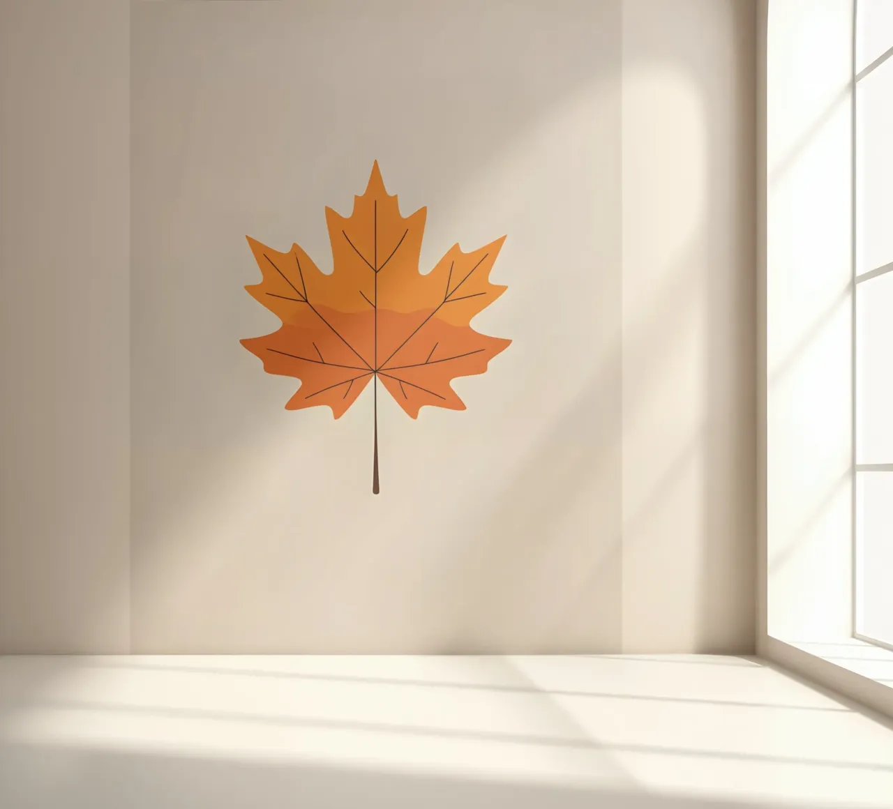 maple leaf fotobehang van botanical shop