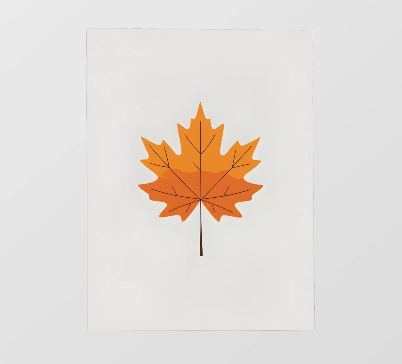 maple leaf fotobehang van botanical shop