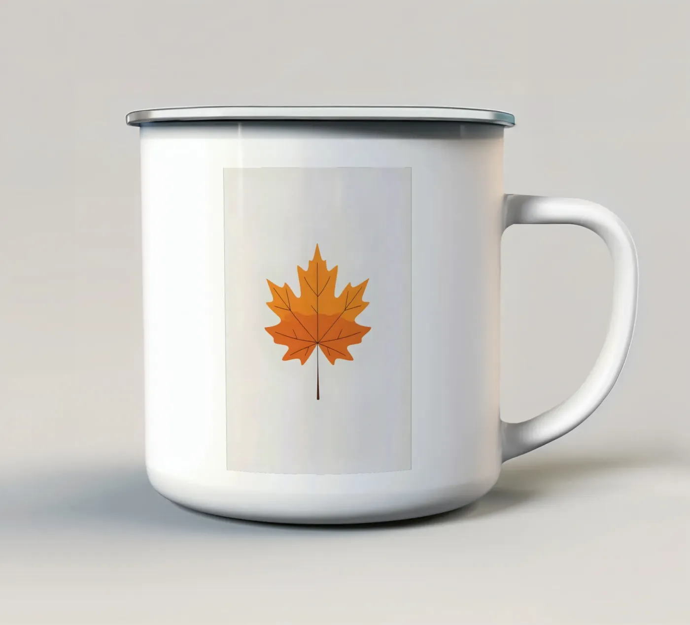 foglia d'acero tazza in smalto da botanical shop