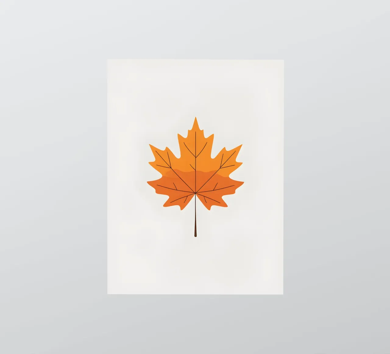 maple leaf sticker by botanical shop