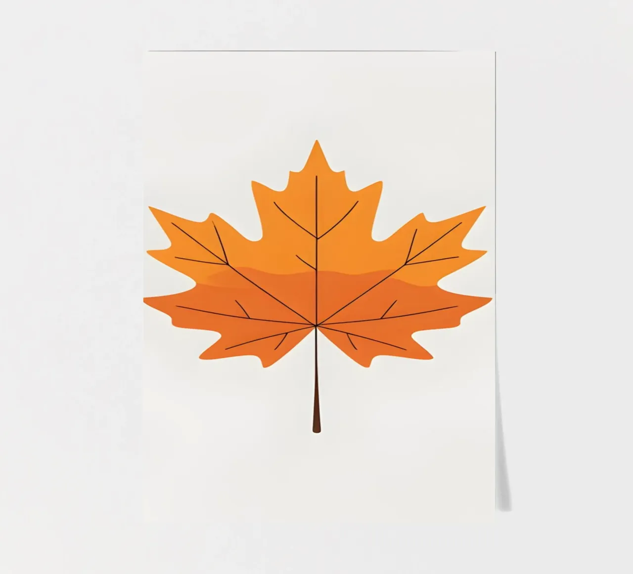 maple leaf sticker sheet by botanical shop