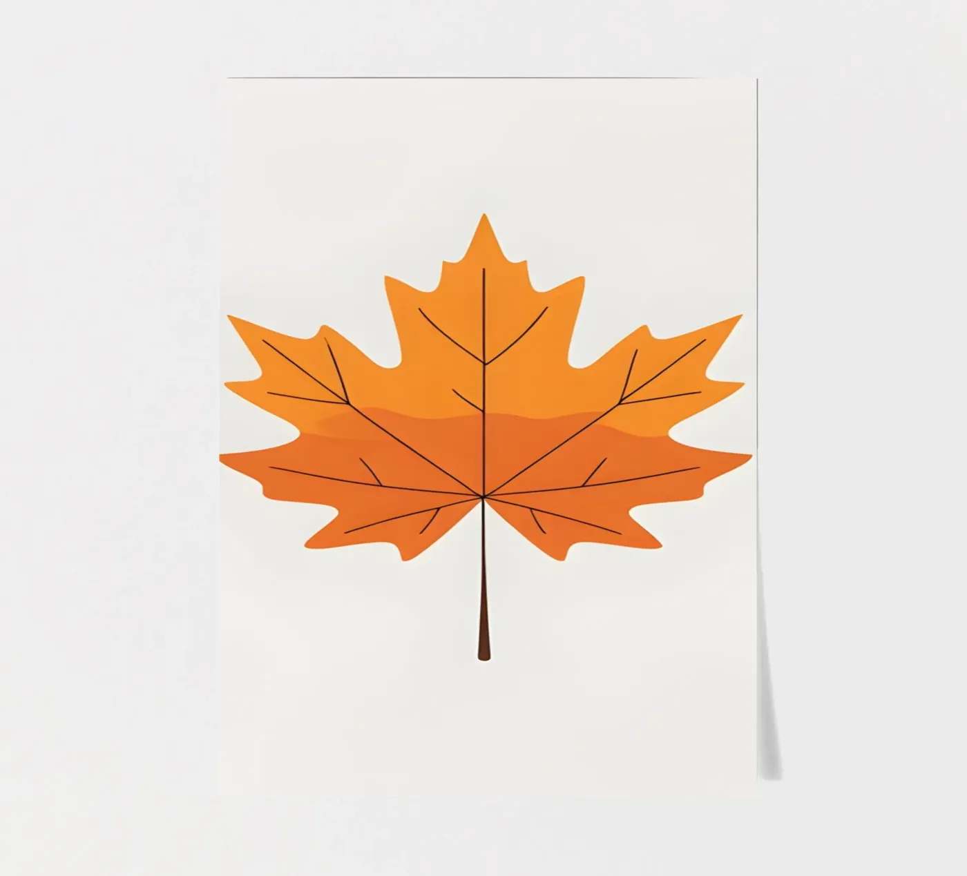 maple leaf sticker sheet by botanical shop
