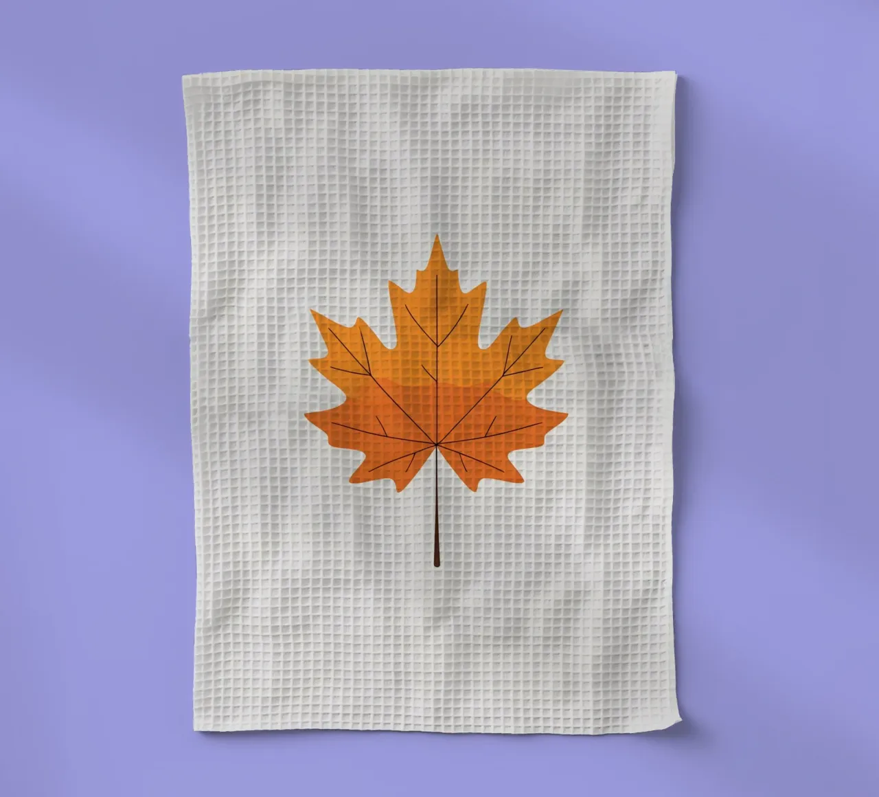 maple leaf tea towel by botanical shop