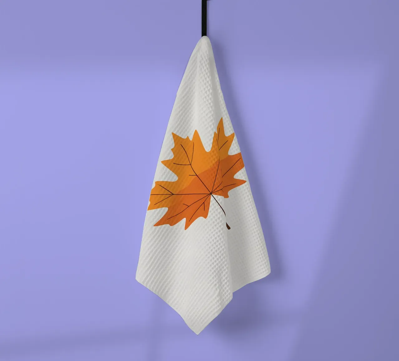 maple leaf tea towel by botanical shop