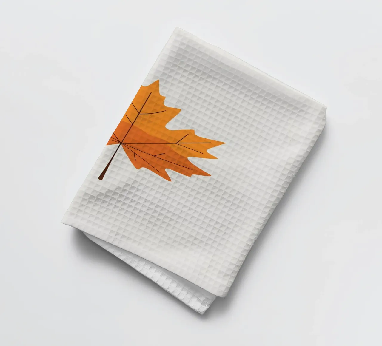 maple leaf tea towel by botanical shop