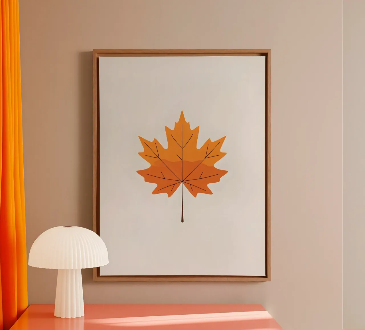 maple leaf canvas by botanical shop