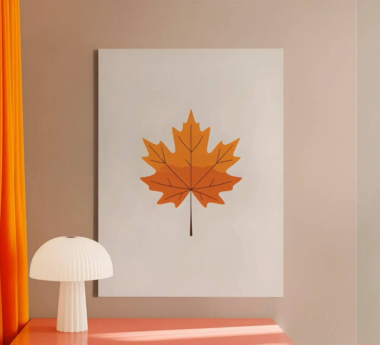 maple leaf canvas by botanical shop