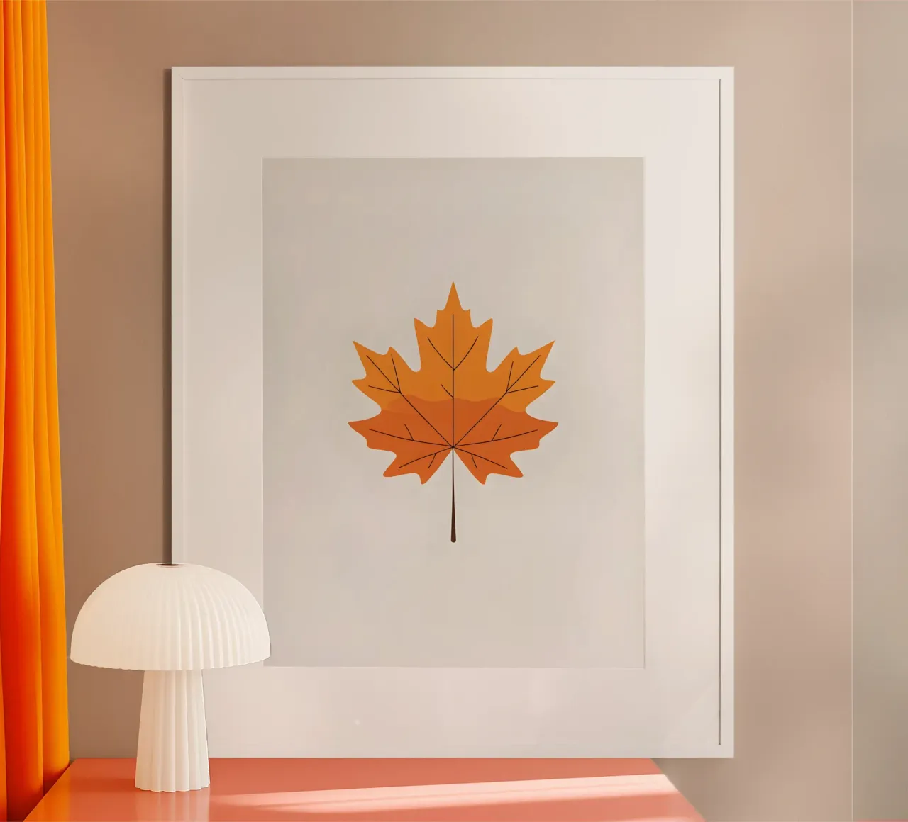 maple leaf poster by botanical shop