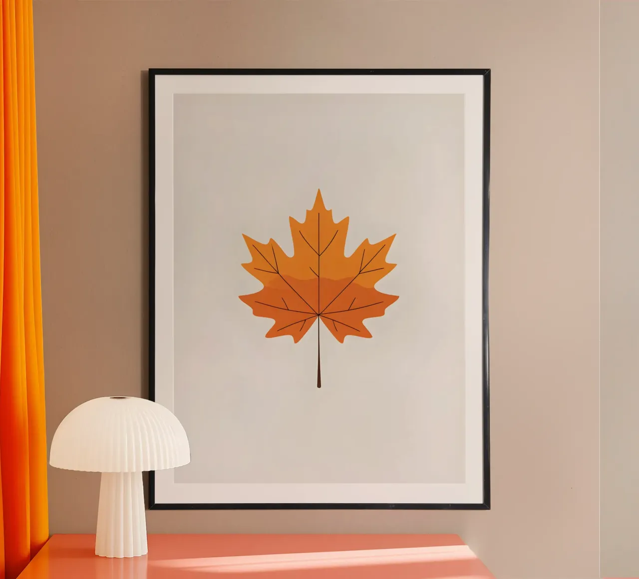 maple leaf poster by botanical shop