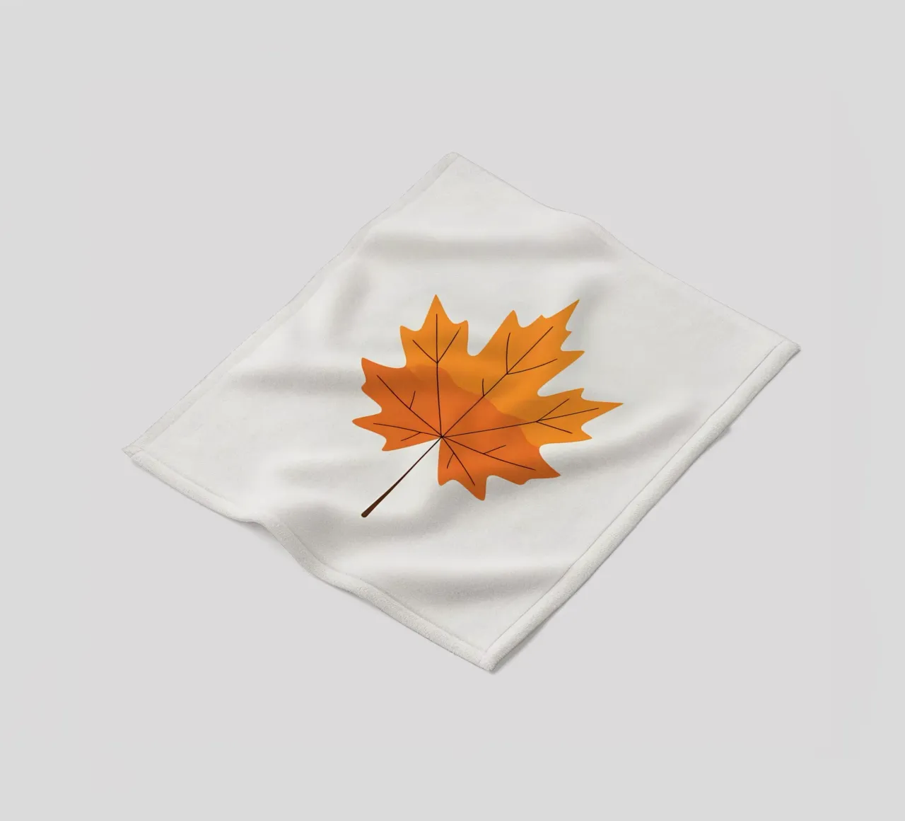 maple leaf fleece blanket by botanical shop
