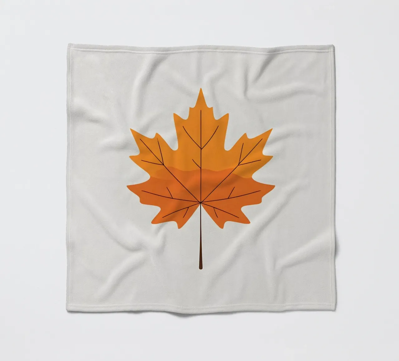 maple leaf fleece blanket by botanical shop