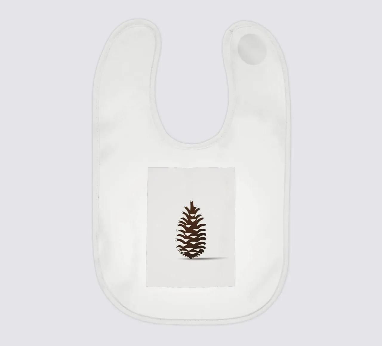 pine cone baby bib by botanical shop