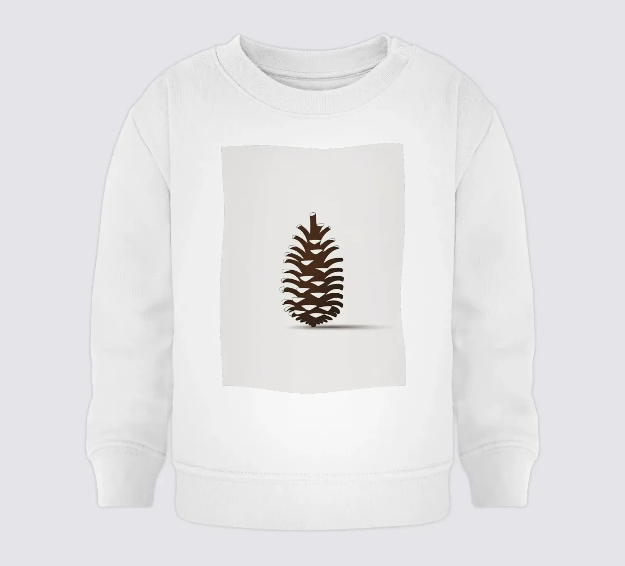 pine cone felpa neonato da botanical shop