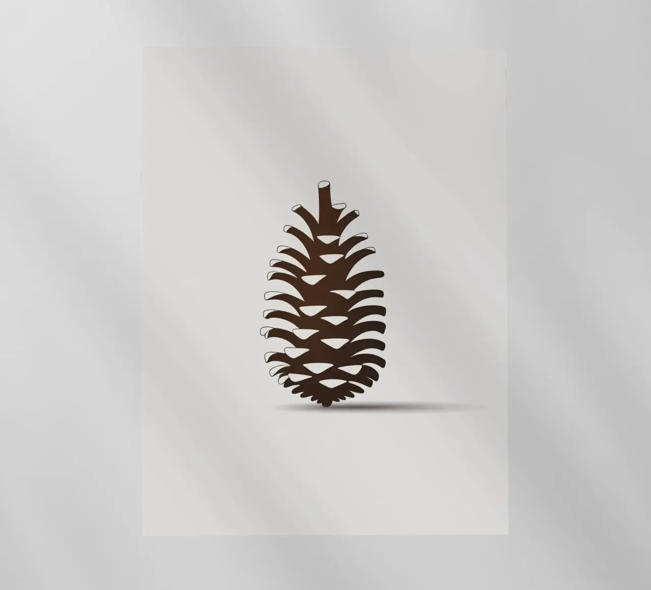 pine cone pellicola backlit da botanical shop