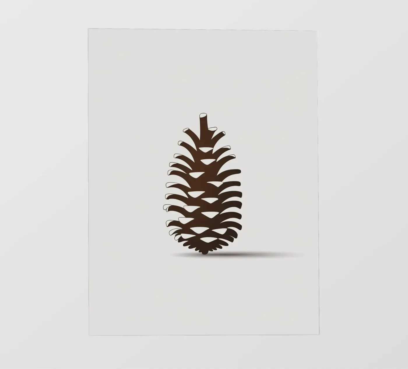 pine cone pellicola backlit da botanical shop