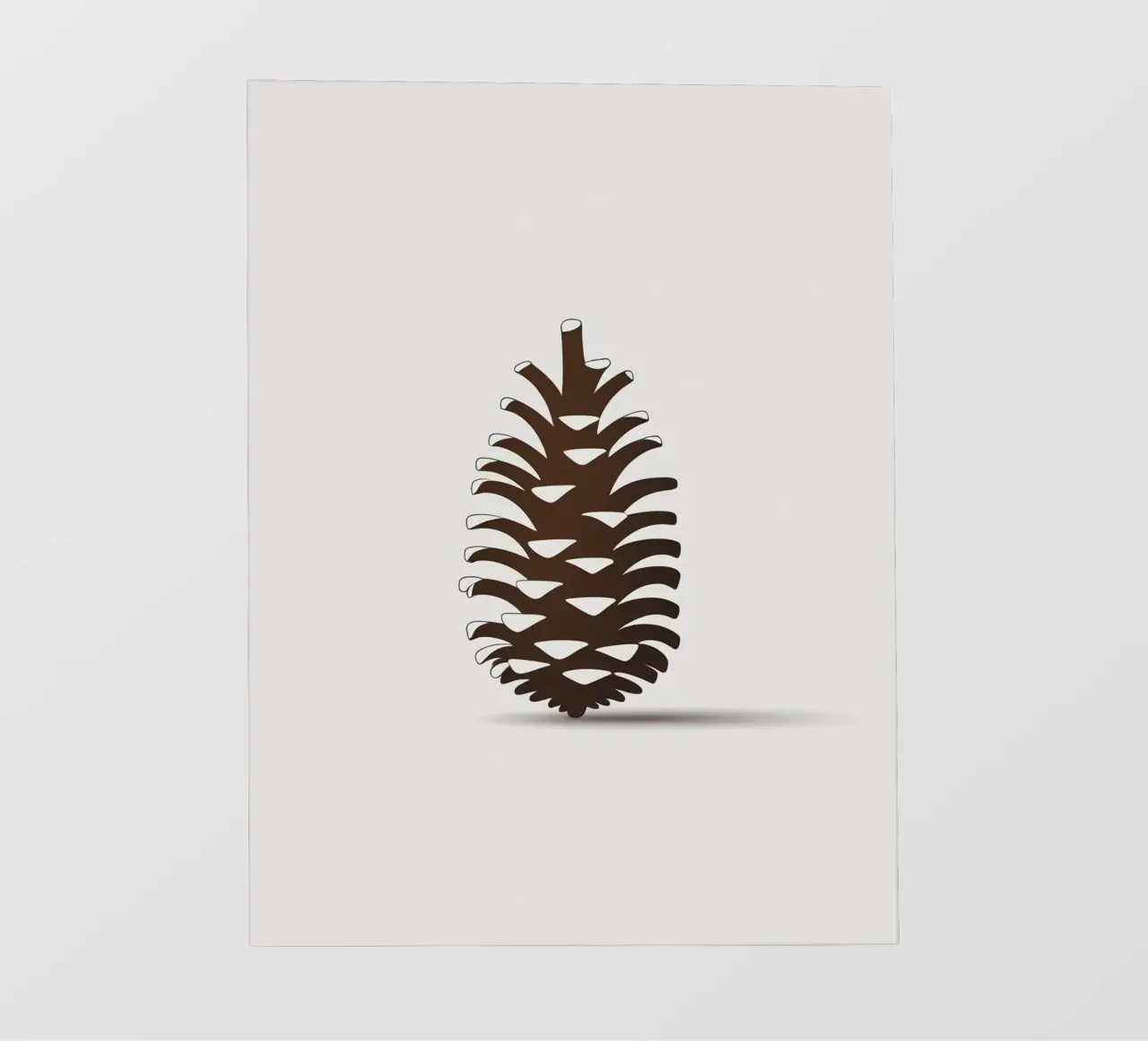 pine cone pellicola backlit da botanical shop