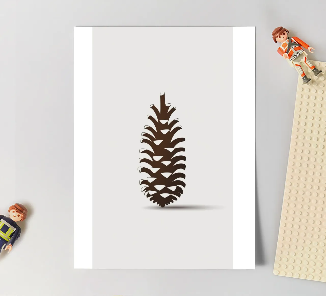 pine cone sticker sheet by botanical shop