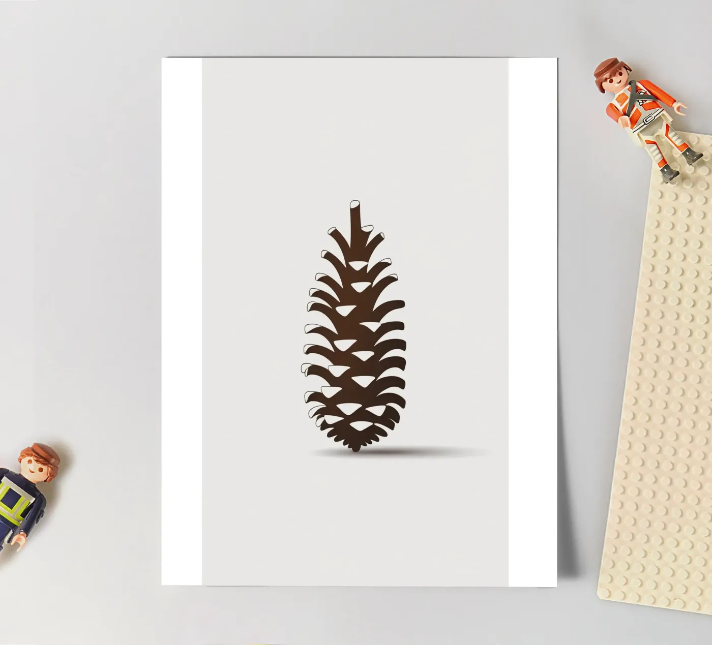 pine cone foglio adesivo da botanical shop