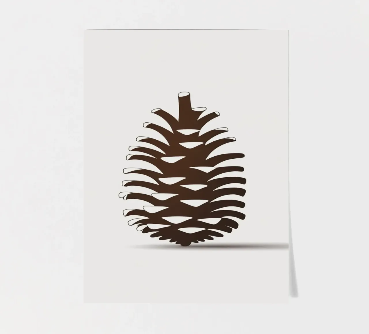 pine cone sticker sheet by botanical shop