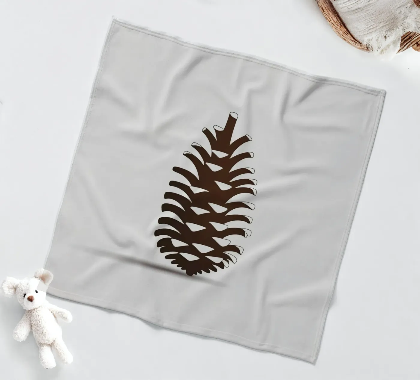 Tannenzapfen Fleecedecke von botanical shop