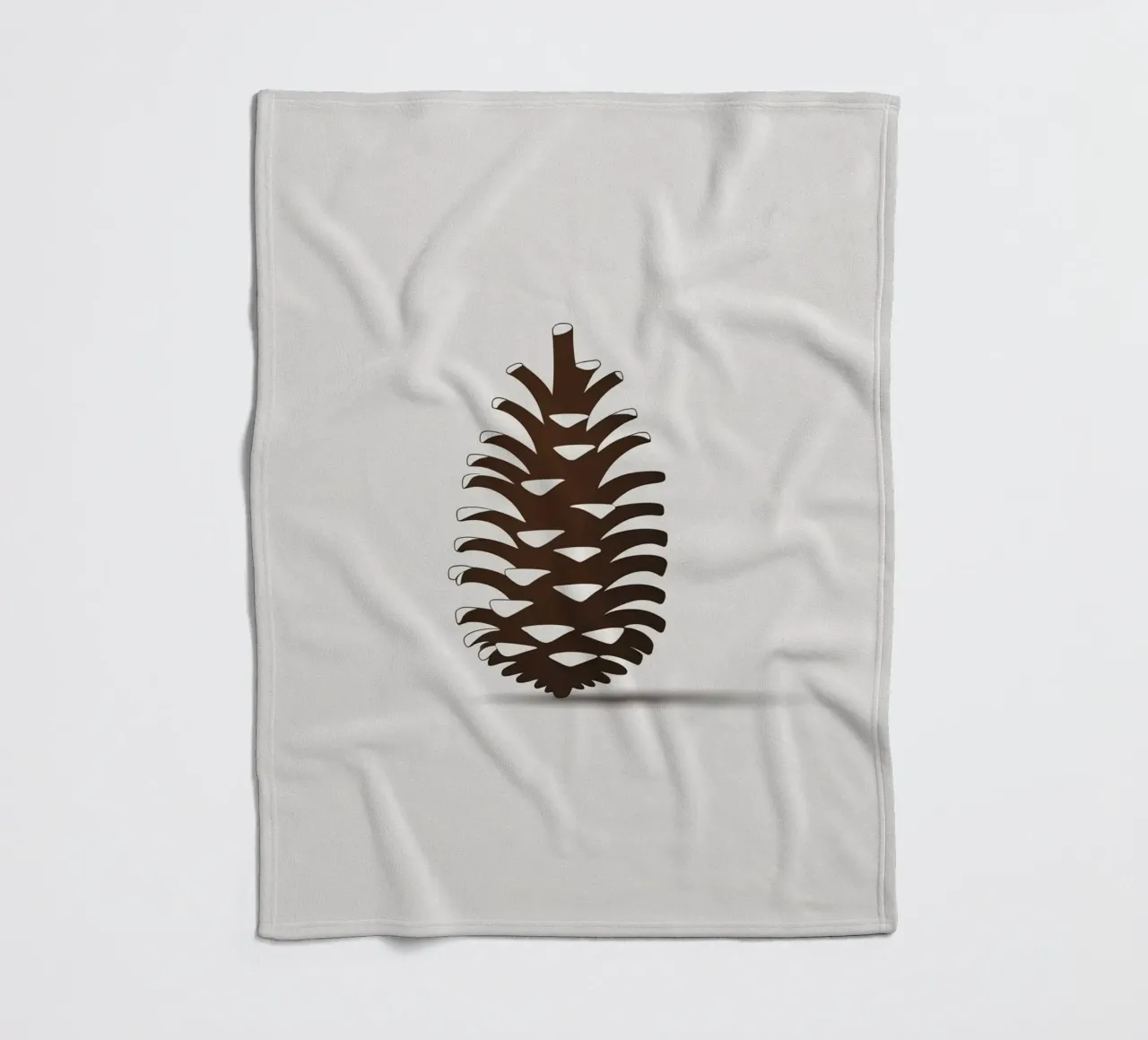 Tannenzapfen Fleecedecke von botanical shop