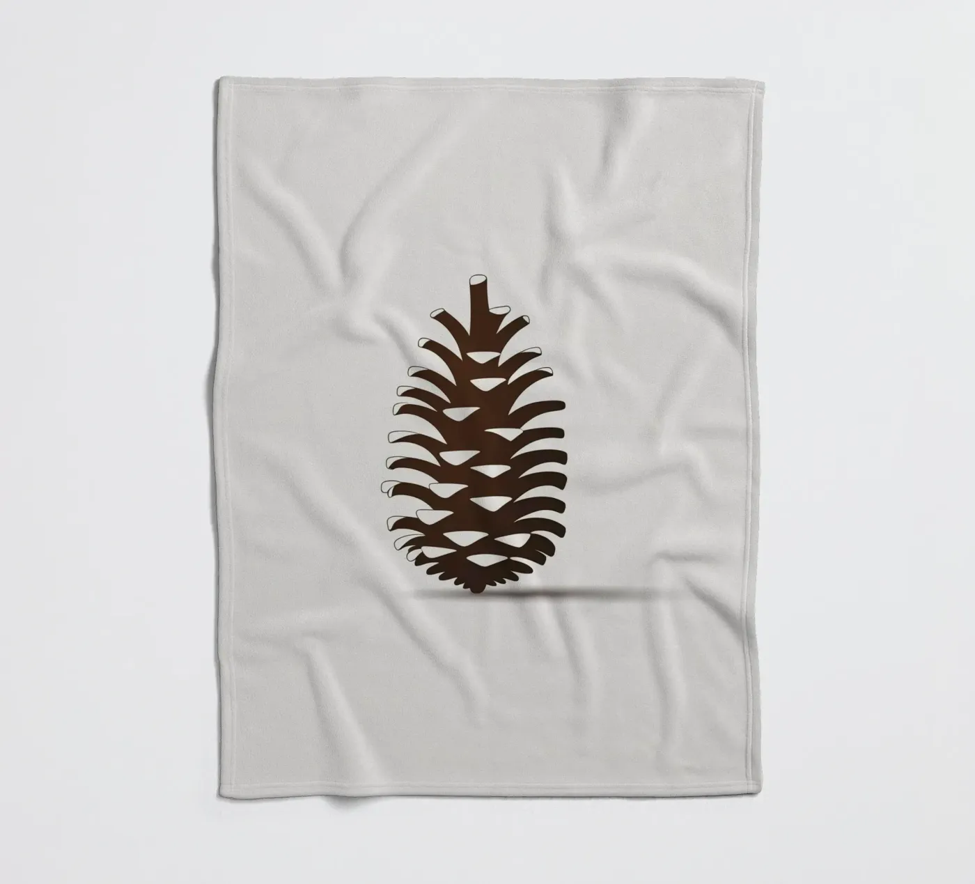 Tannenzapfen Fleecedecke von botanical shop