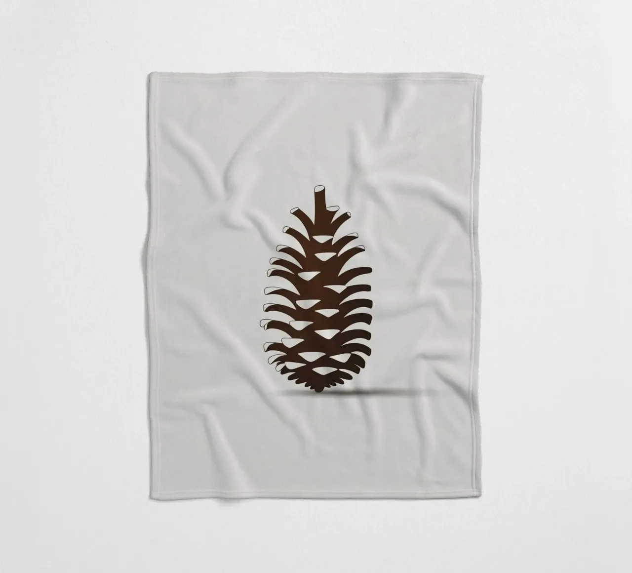 Tannenzapfen Fleecedecke von botanical shop