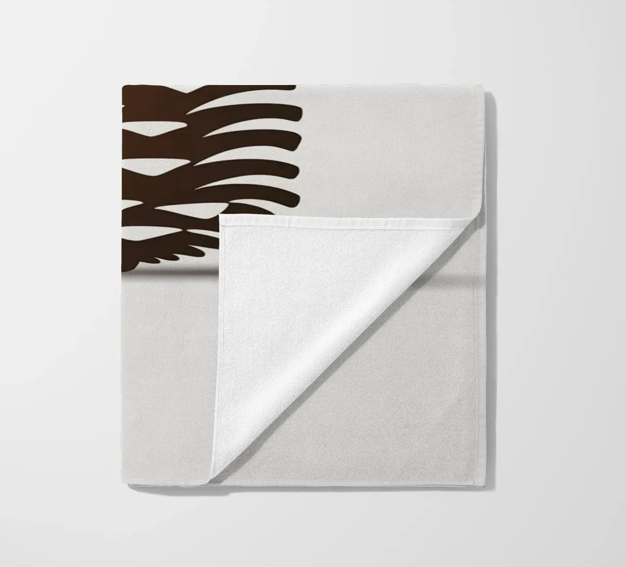 dennenappel strandhanddoek van botanical shop