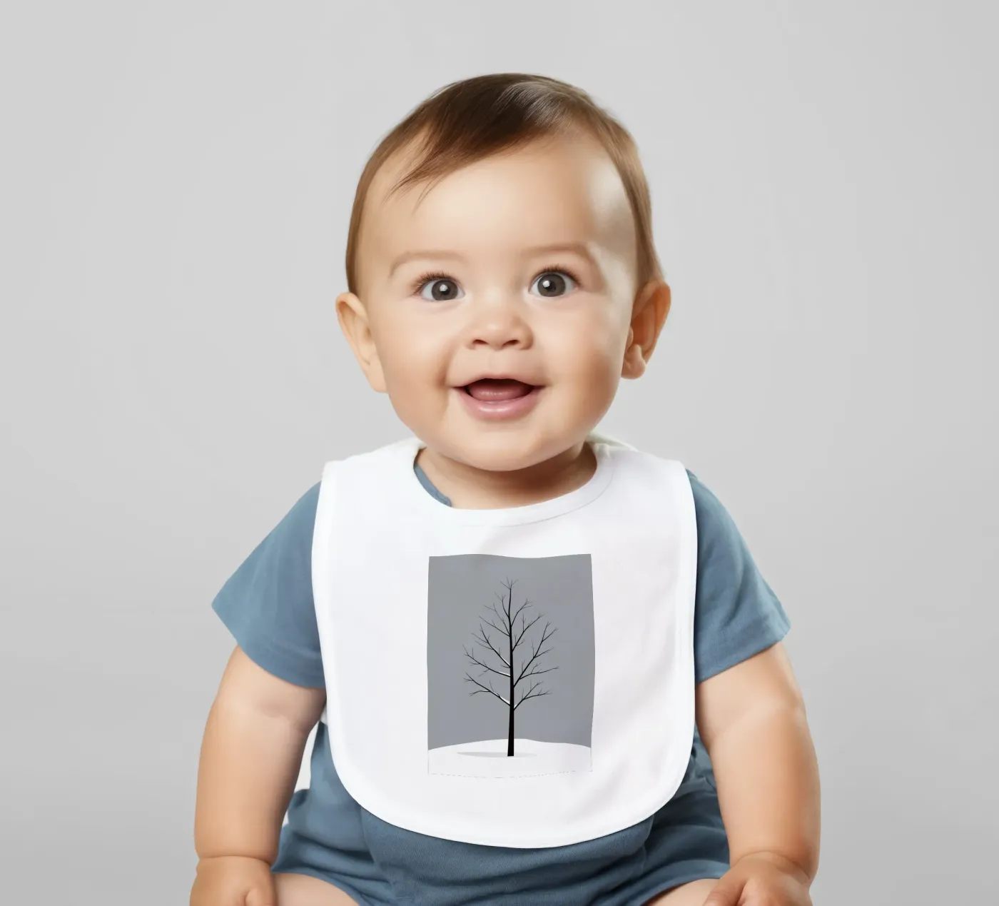 vector bare branch baby bib by botanical shop
