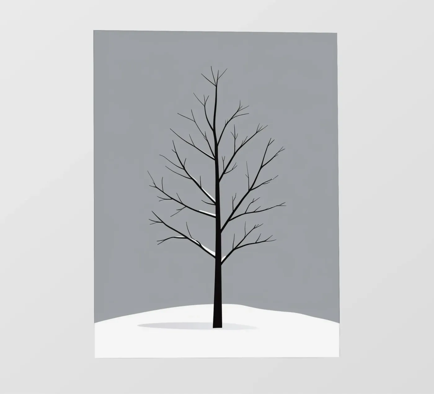 vettore ramo nudo pellicola backlit da botanical shop