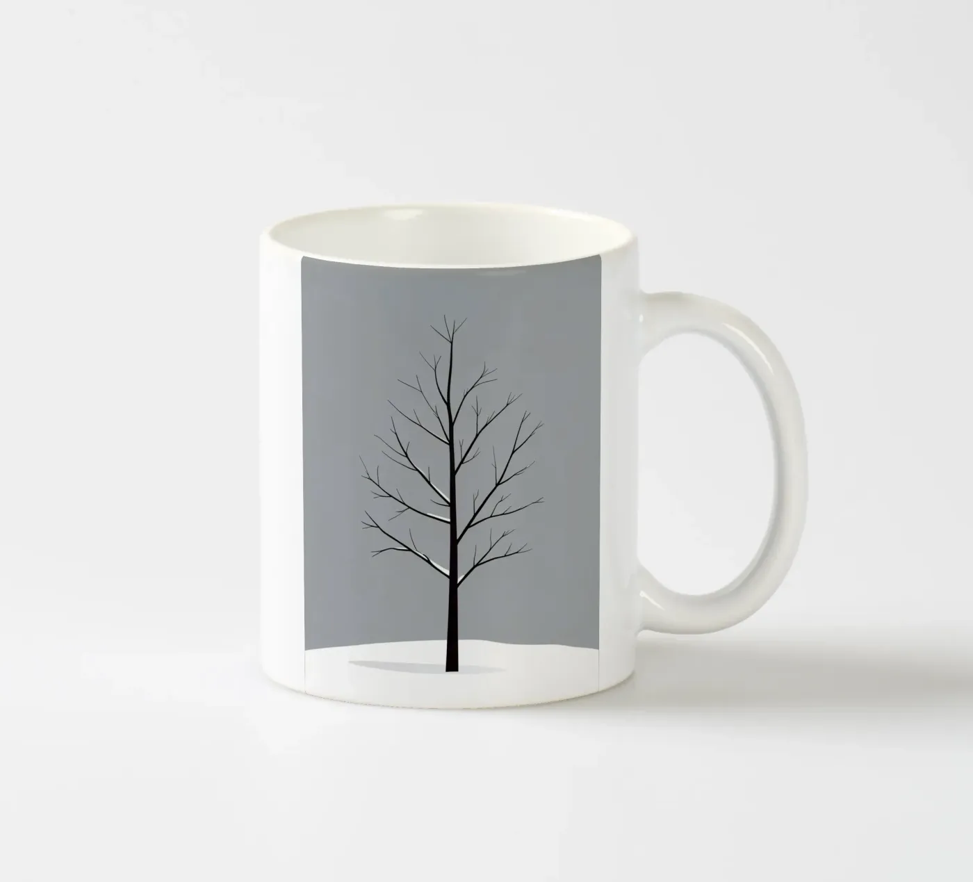 vector bare branch ceramic mug by botanical shop