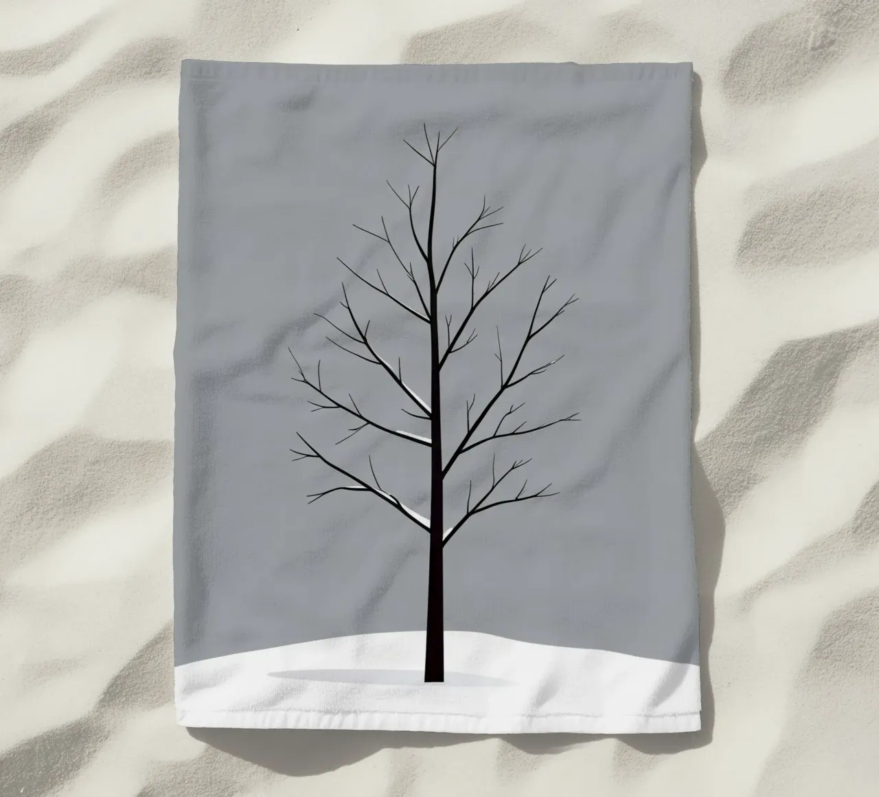 vettore ramo nudo telo mare da botanical shop