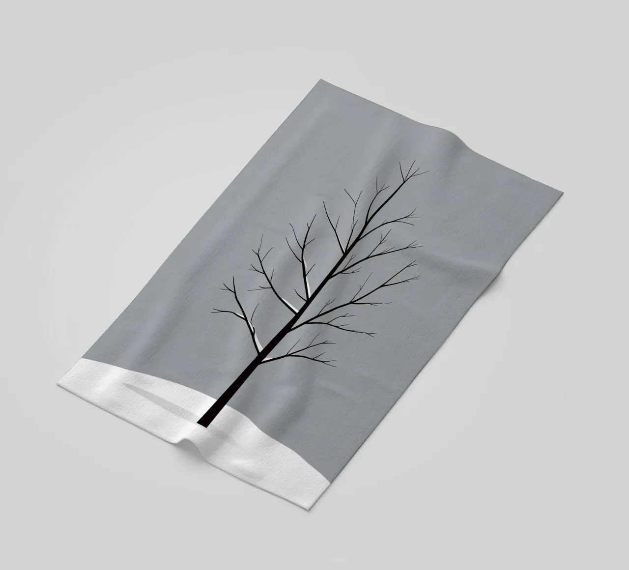 vettore ramo nudo telo mare da botanical shop