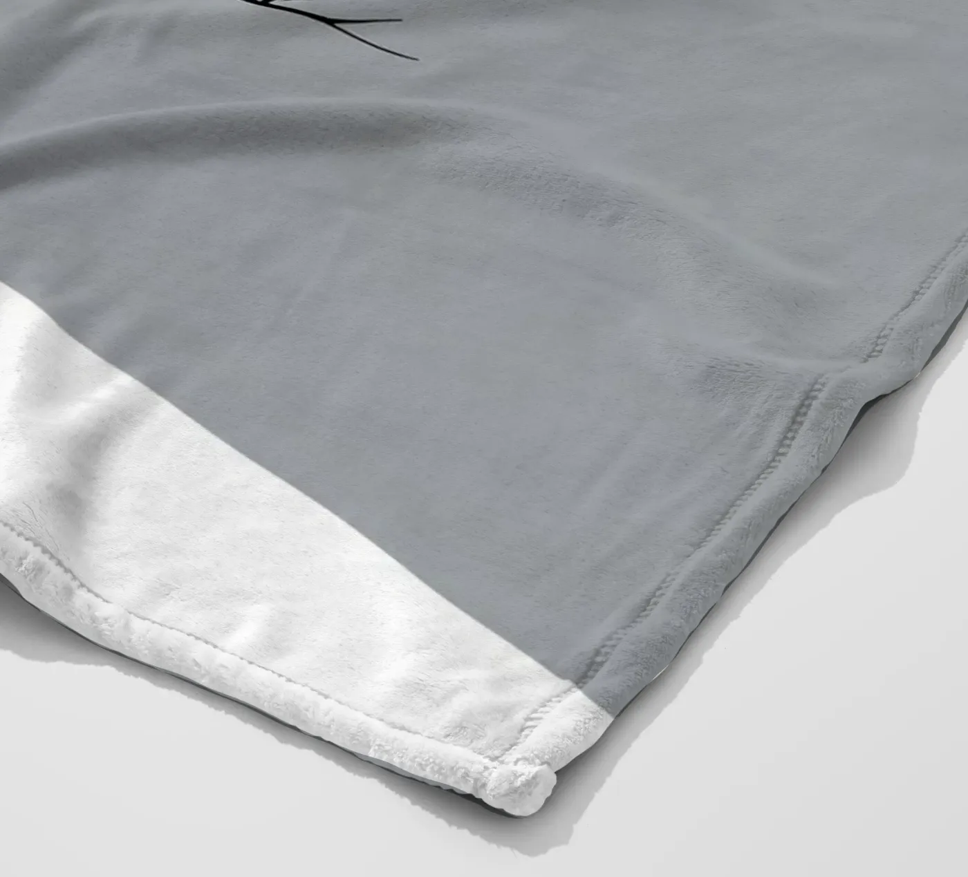 vettore ramo nudo coperta in pile da botanical shop