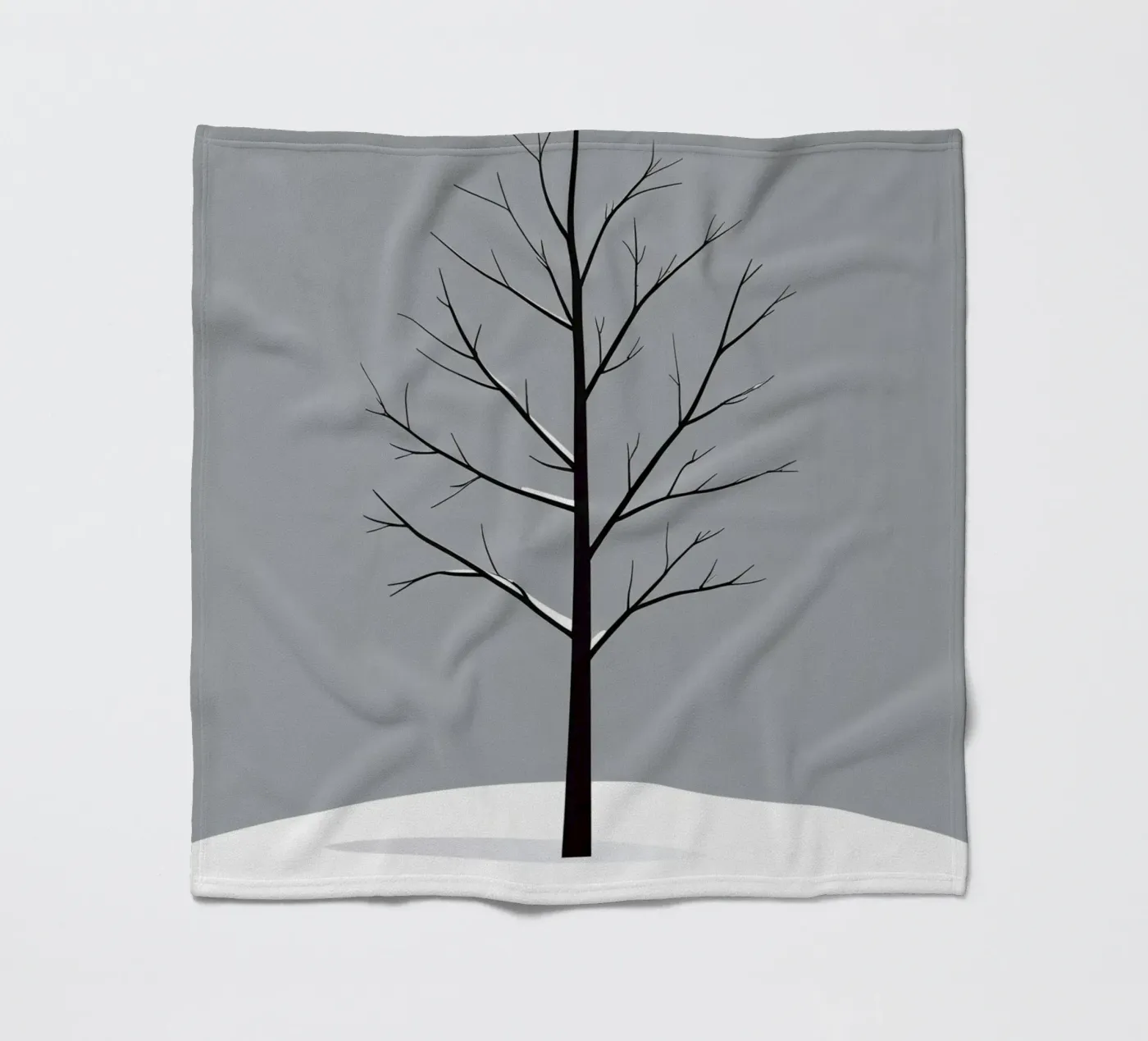 vettore ramo nudo coperta in pile da botanical shop