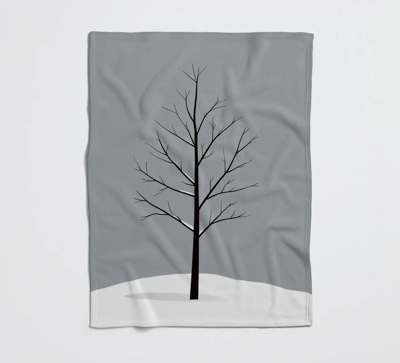 vettore ramo nudo coperta in pile da botanical shop