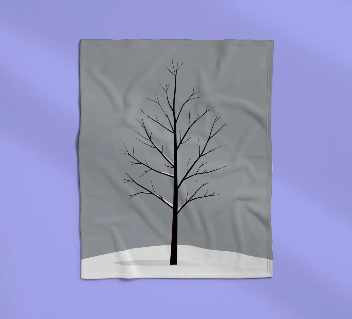 vettore ramo nudo coperta in pile da botanical shop