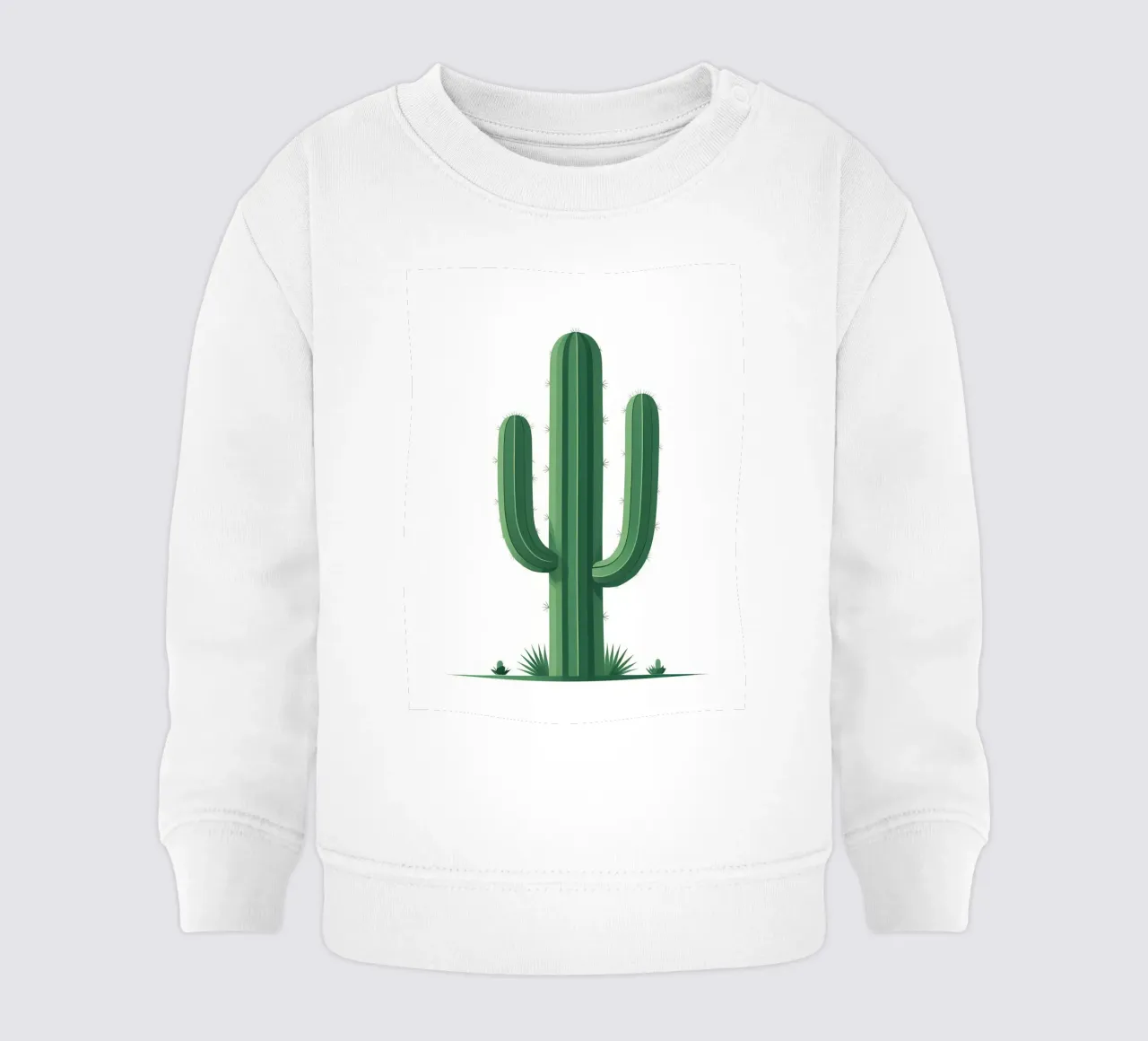 cactus a barile semplice felpa neonato da botanical shop