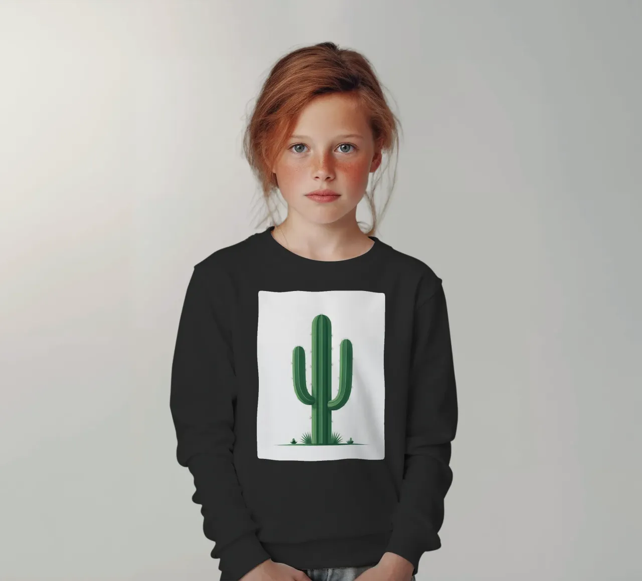 cactus a barile semplice felpa bambino da botanical shop