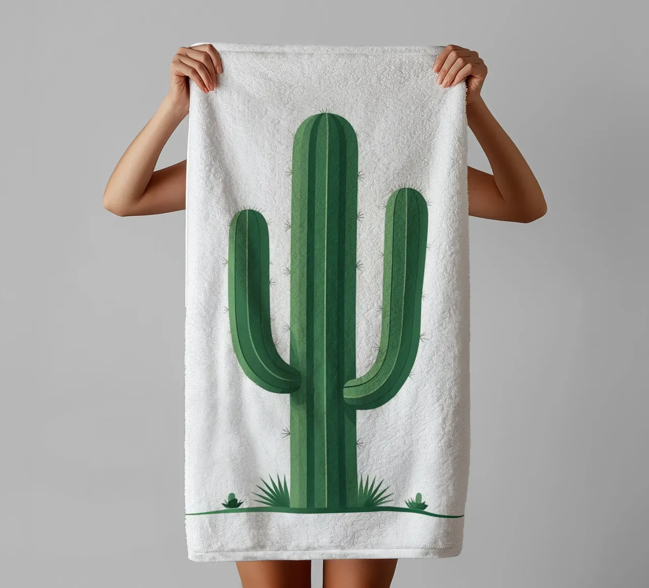 cactus a barile semplice asciugamano da bagno da botanical shop