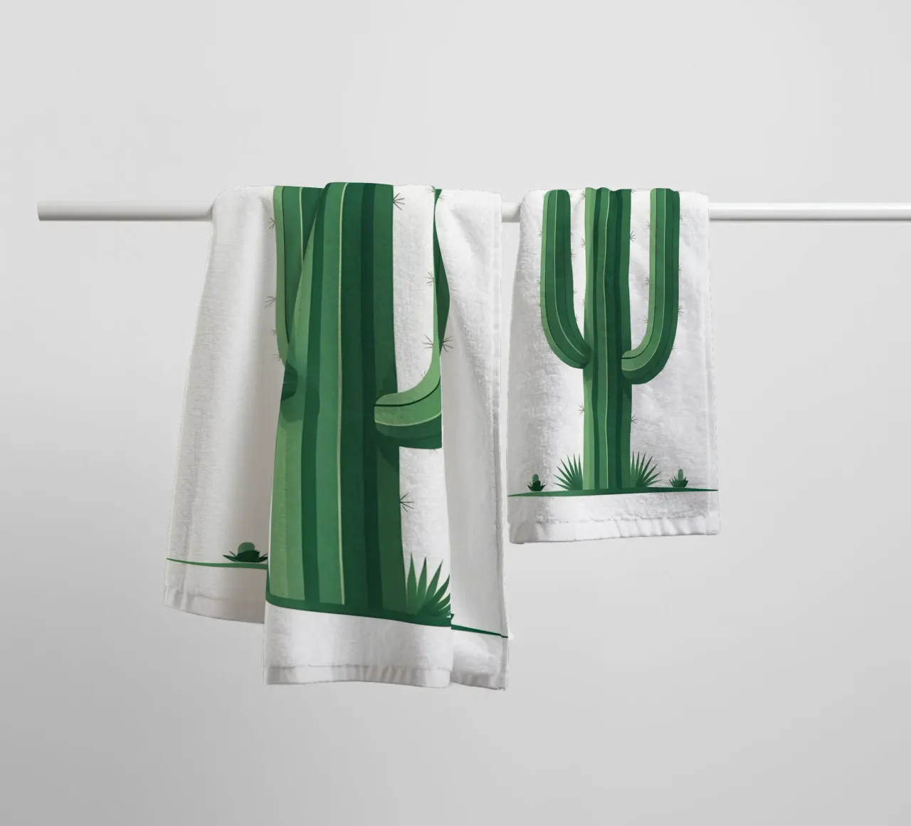 cactus a barile semplice asciugamano da bagno da botanical shop