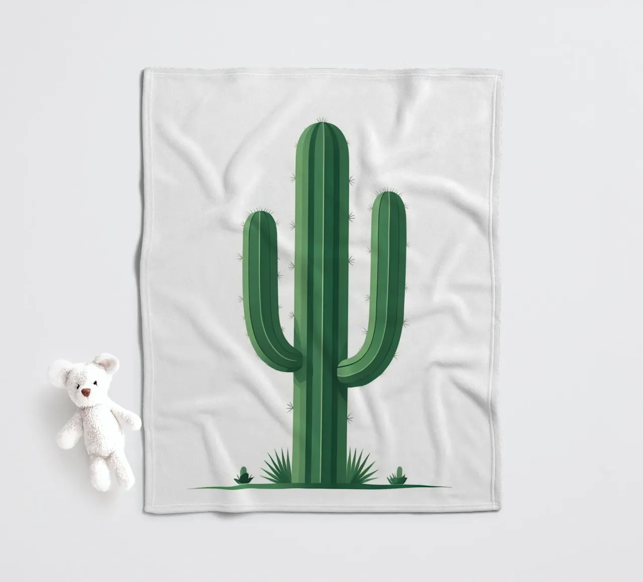 cactus a barile semplice coperta in pile da botanical shop