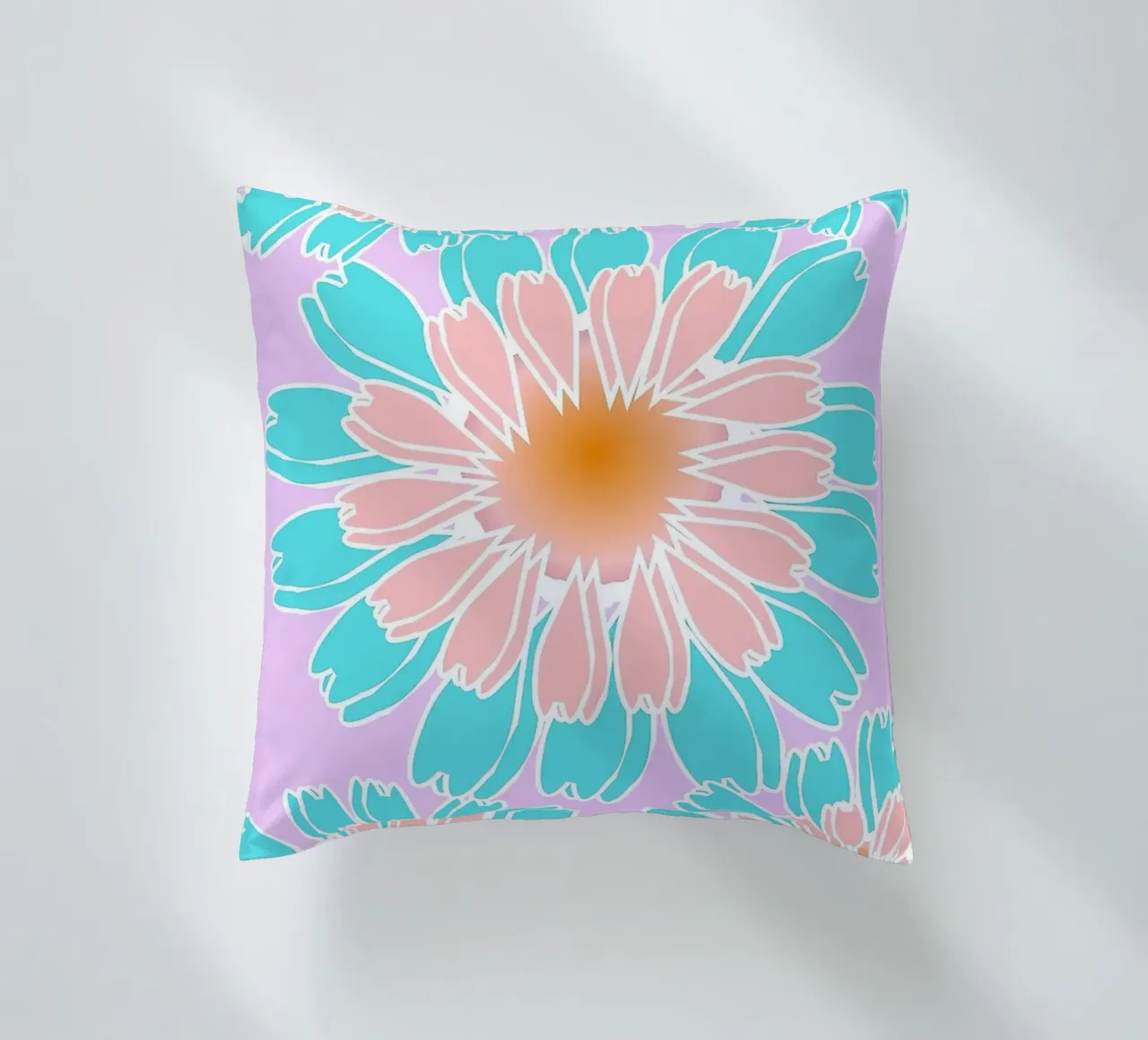 Abstract Hand-Drawn Daisy Pattern cuscino da Gerarldking Mellisa