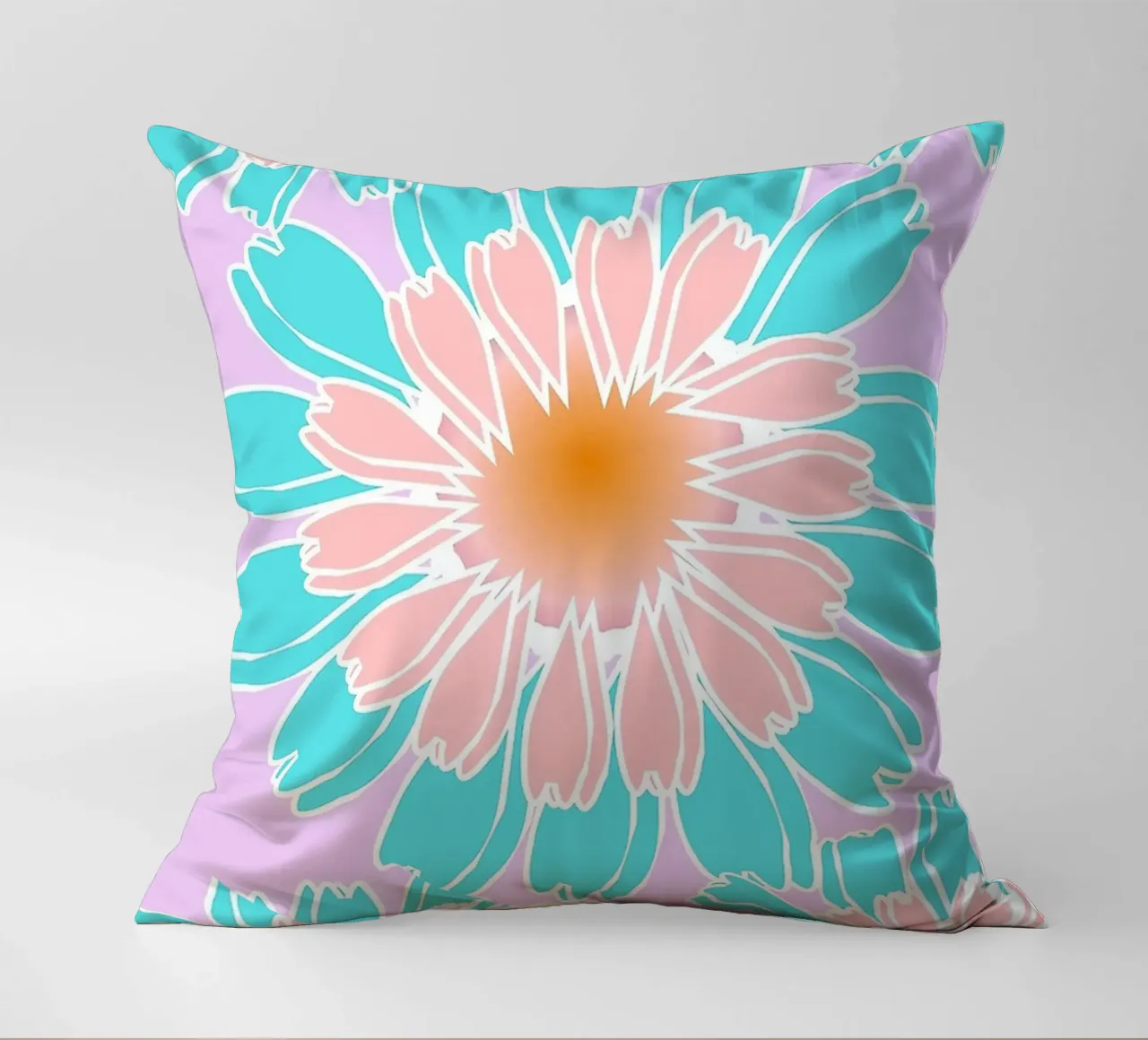 Abstract Hand-Drawn Daisy Pattern cuscino da Gerarldking Mellisa