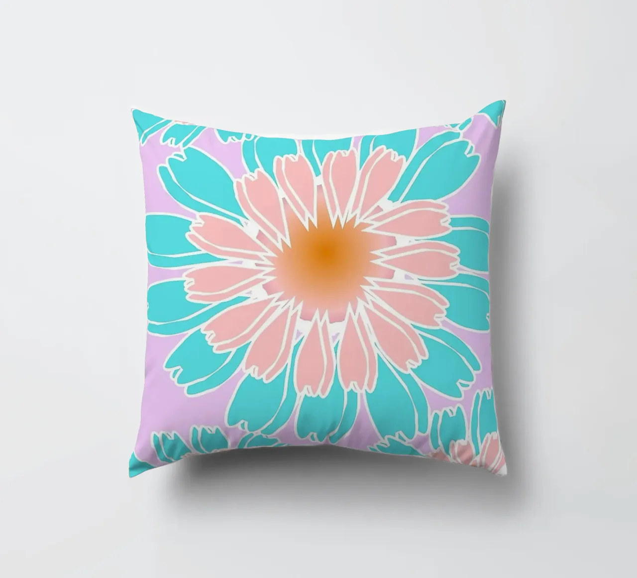 Abstract Hand-Drawn Daisy Pattern cuscino da Gerarldking Mellisa