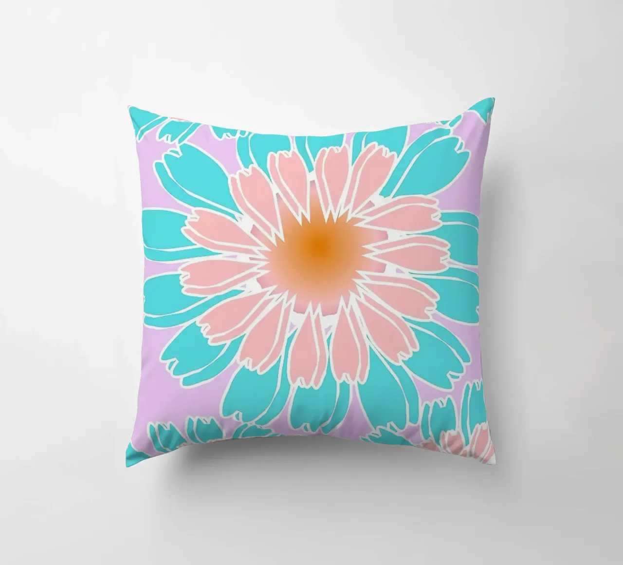 Abstract Hand-Drawn Daisy Pattern cuscino da Gerarldking Mellisa