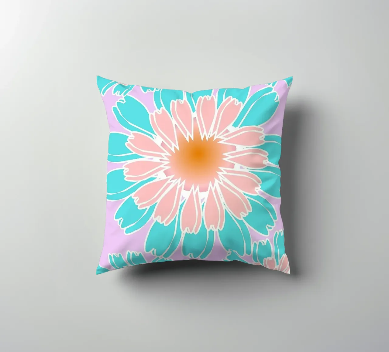 Abstract Hand-Drawn Daisy Pattern cuscino da Gerarldking Mellisa