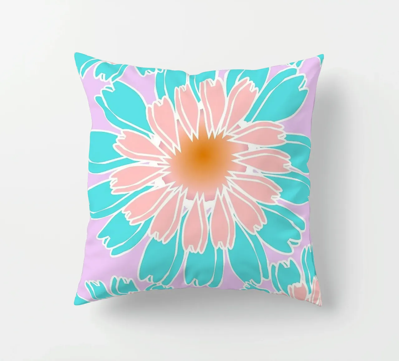Abstract Hand-Drawn Daisy Pattern cuscino da Gerarldking Mellisa