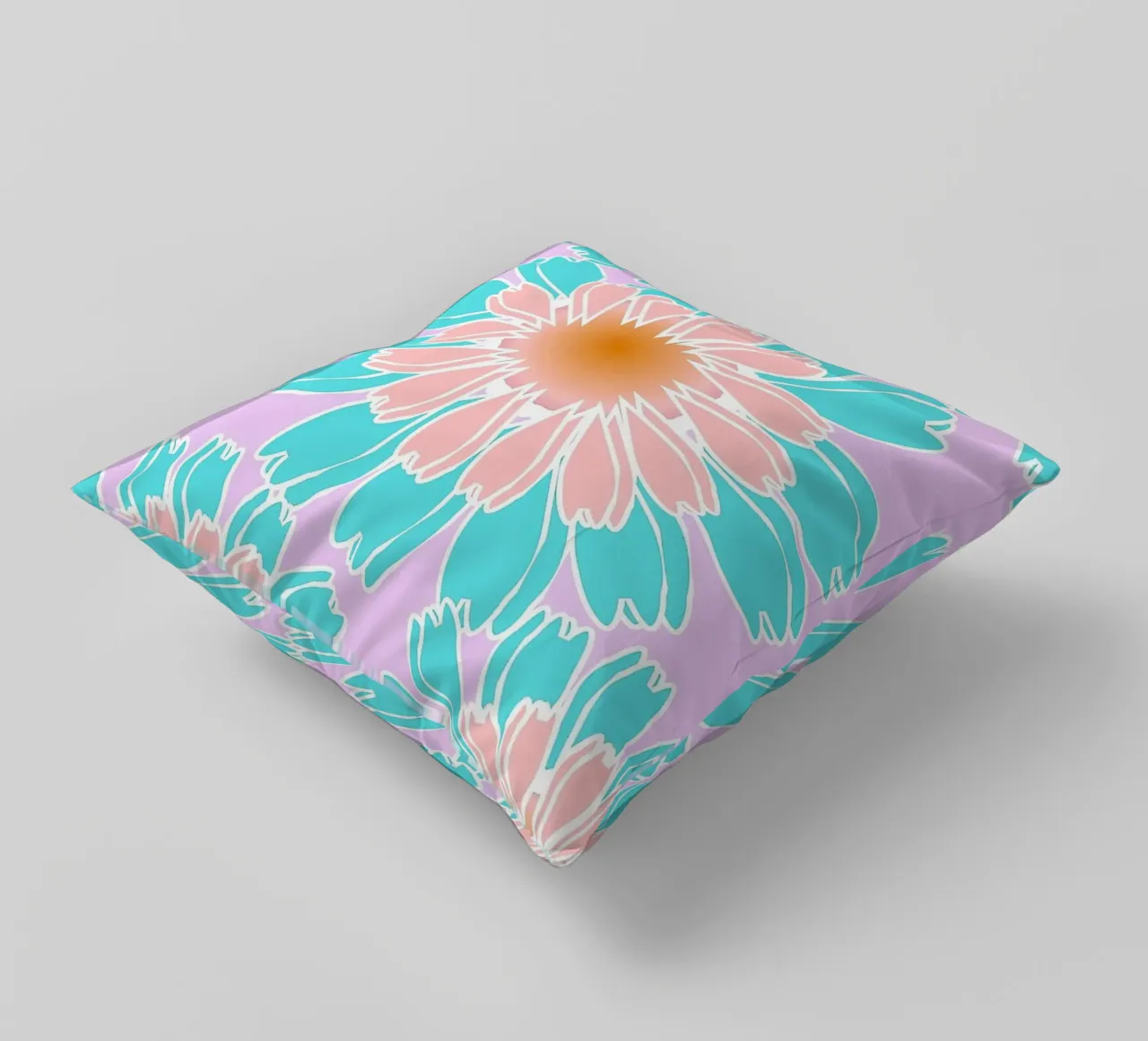 Abstract Hand-Drawn Daisy Pattern cuscino da Gerarldking Mellisa