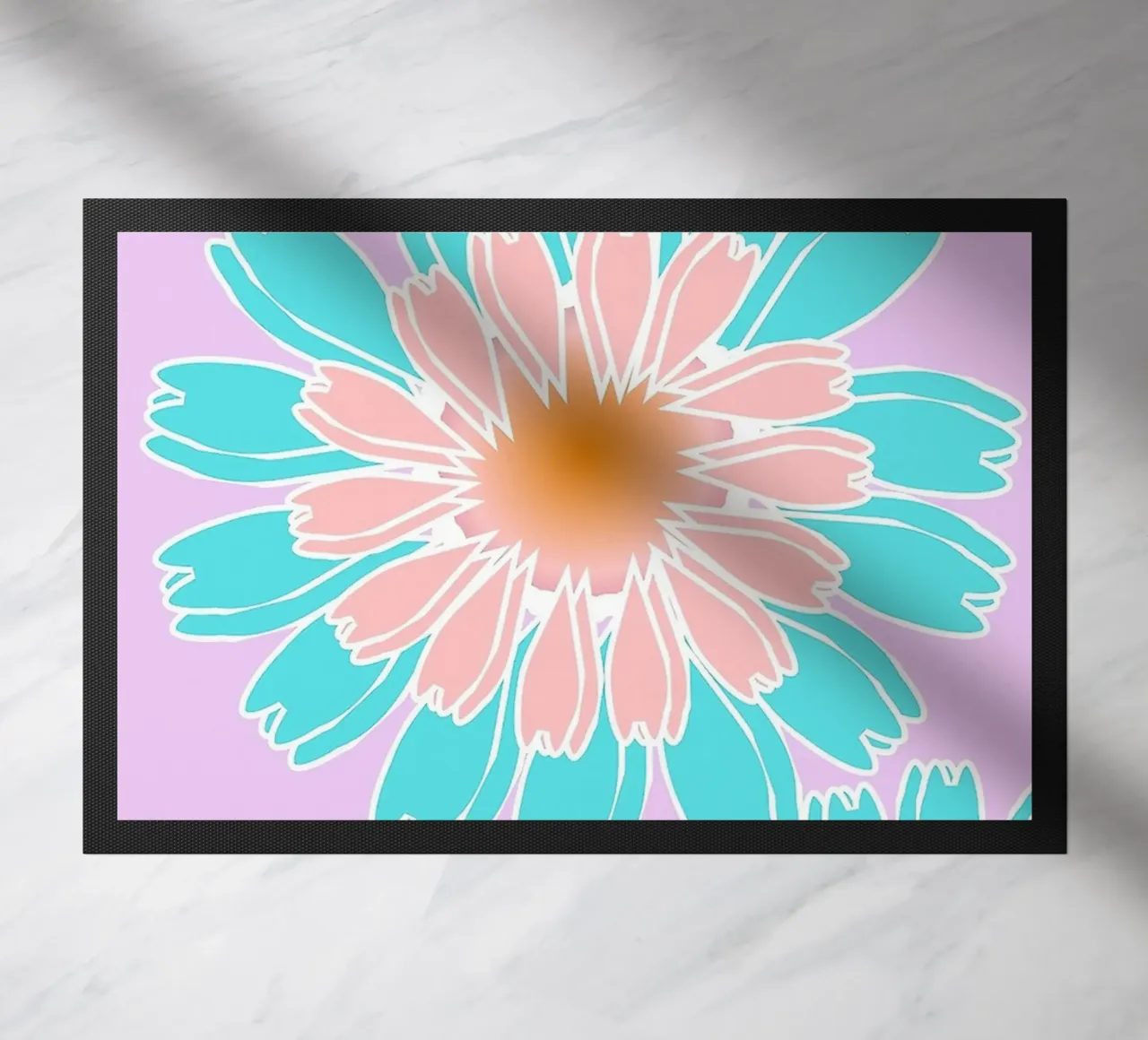 Abstract Hand-Drawn Daisy Pattern zerbino da Gerarldking Mellisa